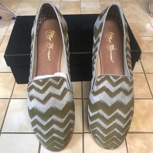 Gitanes Genuine Calf Hair Smoking Slipper